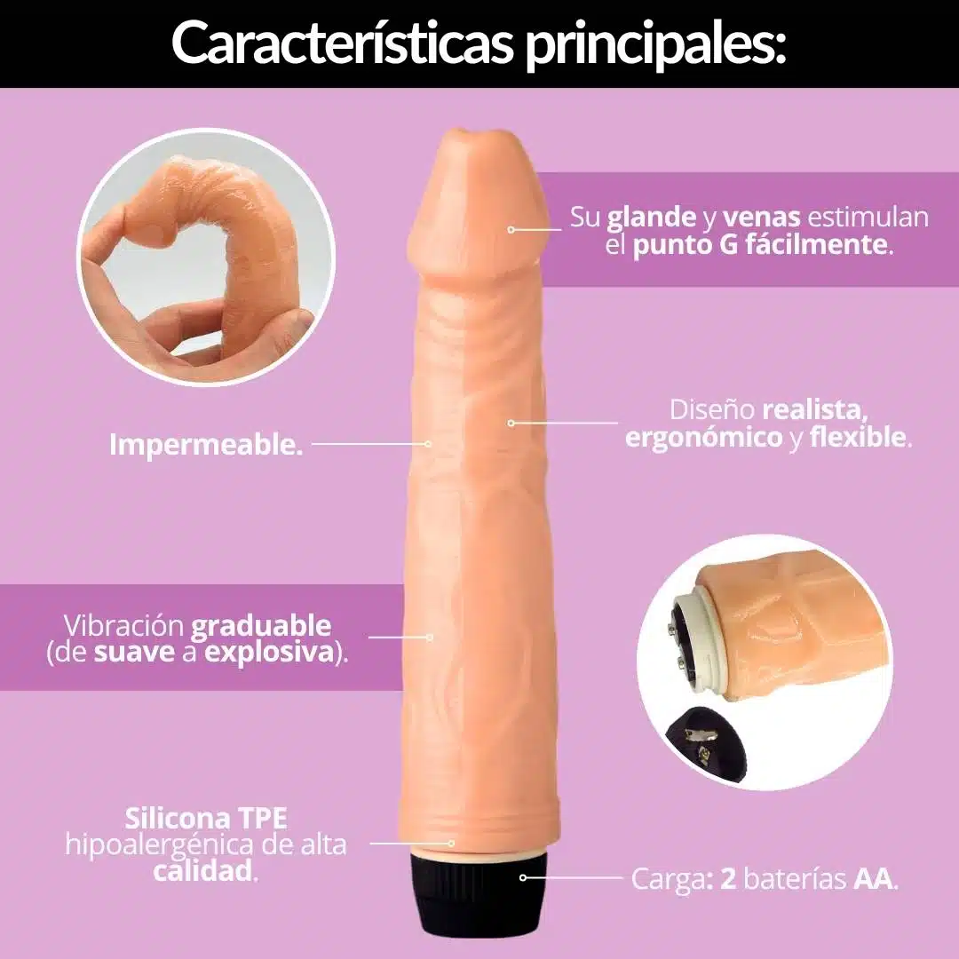 Vibrador Relista 22 cm Over - Imagen 2