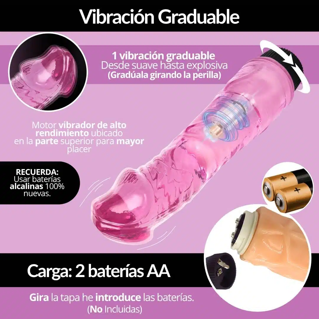 Vibrador Relista 22 cm Over - Imagen 3