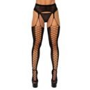 Medias En Malla Con Ligueros