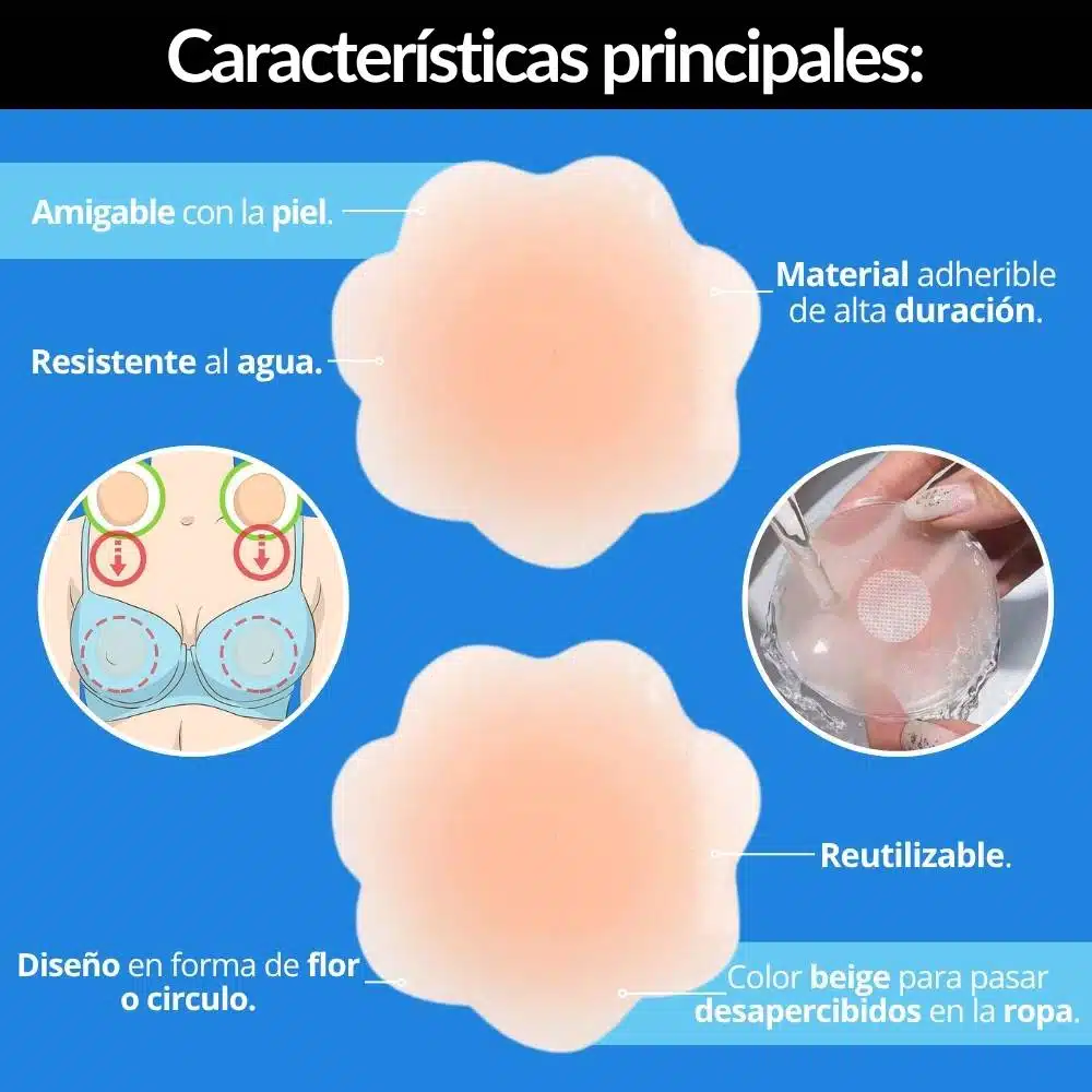 Cubre Pezon Adhesivo X10 /5 Pares - Imagen 2
