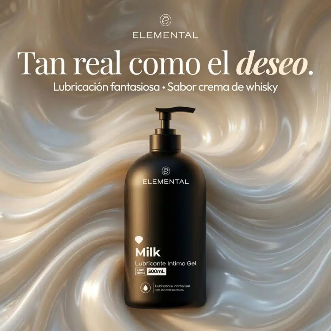 Lubricante Milk 500 mL Saborizado Elemental - Imagen 2