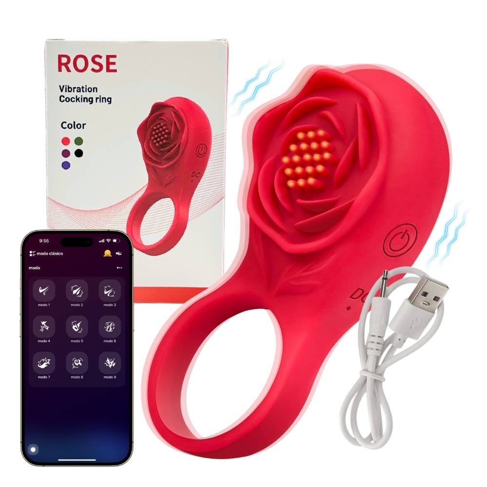 Anillo Retardante Vibrador Estimulador De Clitoris Control Por Boton Y Por App