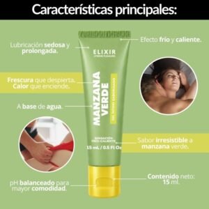 Lubricante Intimo Manzana Verde
