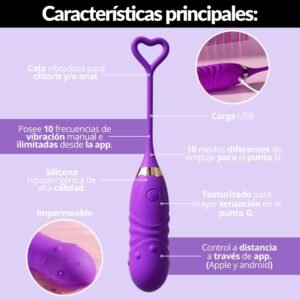 Huevo Vibrador Texturizado App Larga Distancia