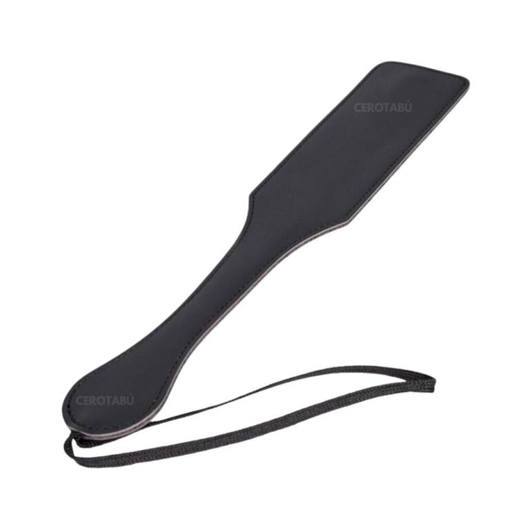 BDSM Paleta Nalgada Nalguera Bondage Juego Sado Cuero Som044 Paleta Black (2)